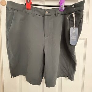 Kyodan Men’s Charcoal Performance Golf Shorts Size 36 | Stretch Athletic Shorts